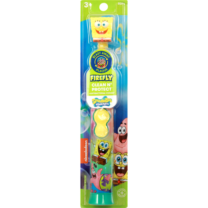 Firefly Powered Toothbrush, Spongebob Squarepants, Soft (1 each ...