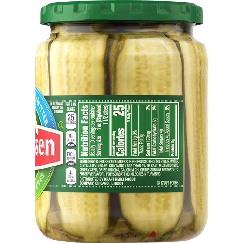 Claussen Sweet Bread N' Butter Sandwich Slice Pickles (20 fl oz