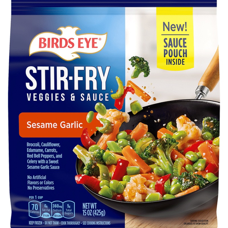 Birds Eye Veggies & Sauce, Sesame Garlic, Stir-Fry (15 oz) - Instacart