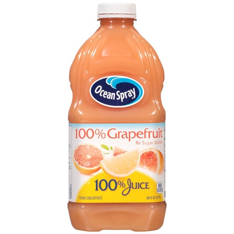 Ocean Spray 100% Grapefruit Juice No Sugar Added (60 fl oz) - Instacart