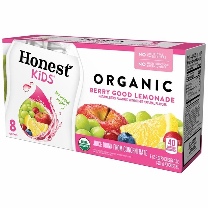 Honest Kids Berry Berry Good Lemonade Organic Fruit Juice (6.75 fl oz ...