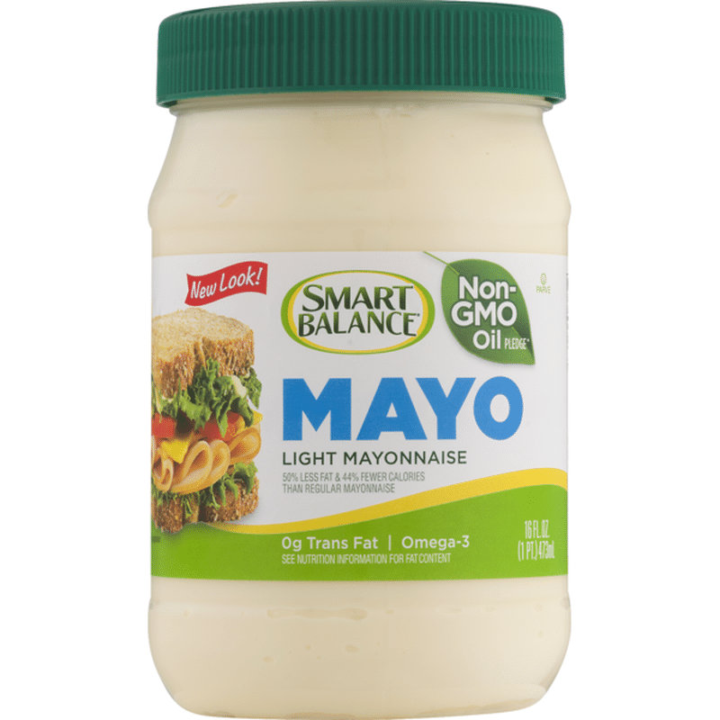 Smart Balance Mayo Light Mayonnaise 16 Fl Oz Instacart