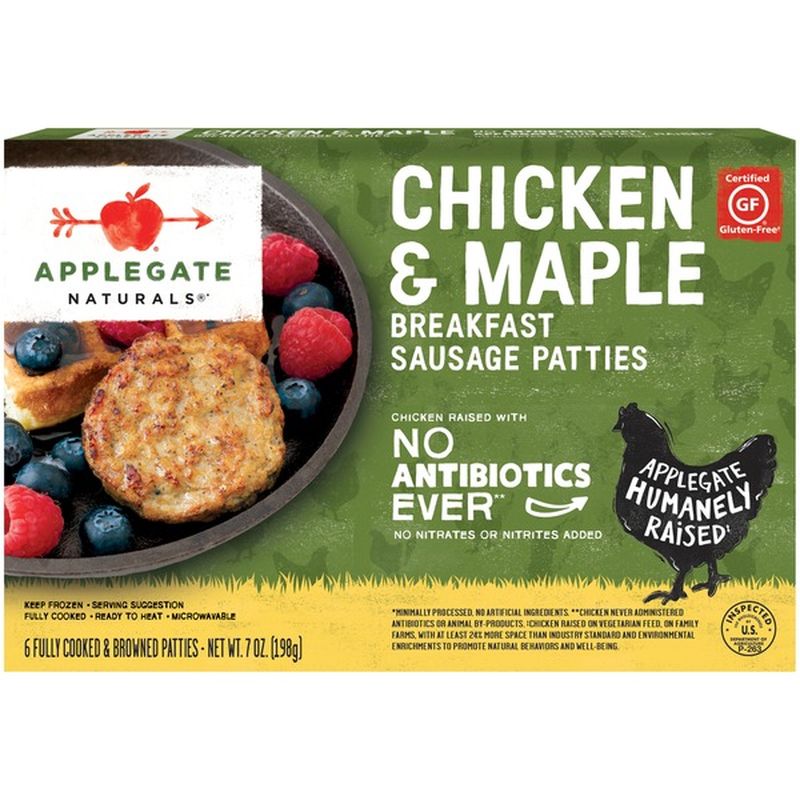 Applegate Natural Chicken & Maple Breakfast Sausage Patty (6 ct) from