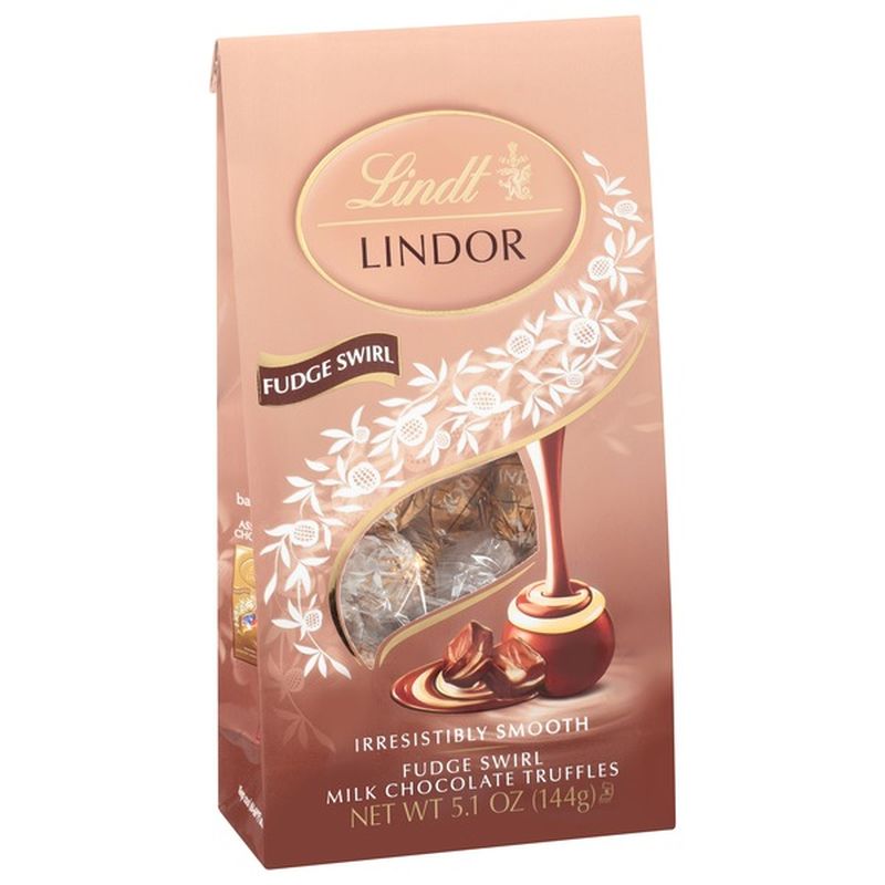 Lindt Lindor Fudge Swirl Milk Chocolate Candy Truffles 5 1 Oz Instacart