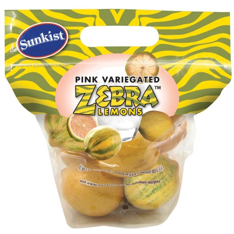 Sunkist Pink Variegated Zebra Lemons (1 lb) Instacart