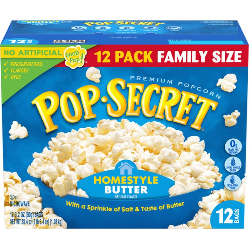Pop Secret Premium Popcorn Homestyle (3.2 oz) Instacart