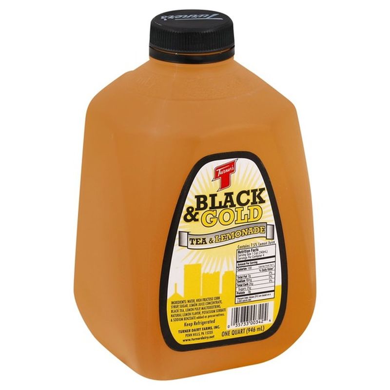 Turners Tea & Lemonade, Black & Gold (1 qt) Instacart