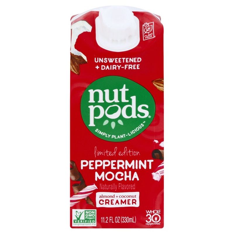 Nutpods Creamer, Almond + Coconut, Peppermint Mocha (11.2 oz) Instacart