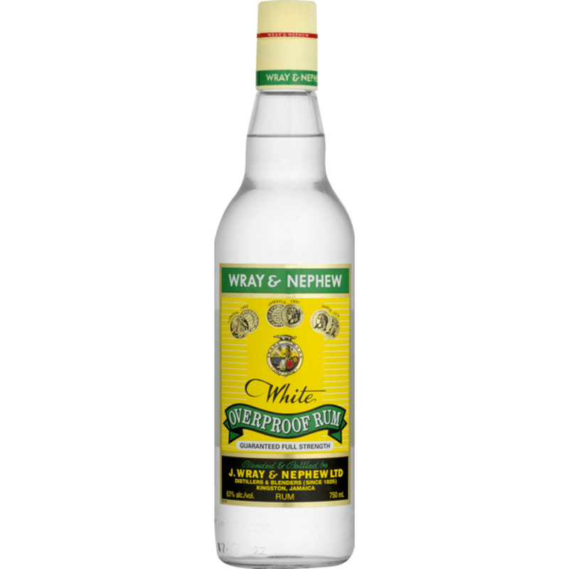 Wray & Nephew Overproof Rum White (750 ml) - Instacart