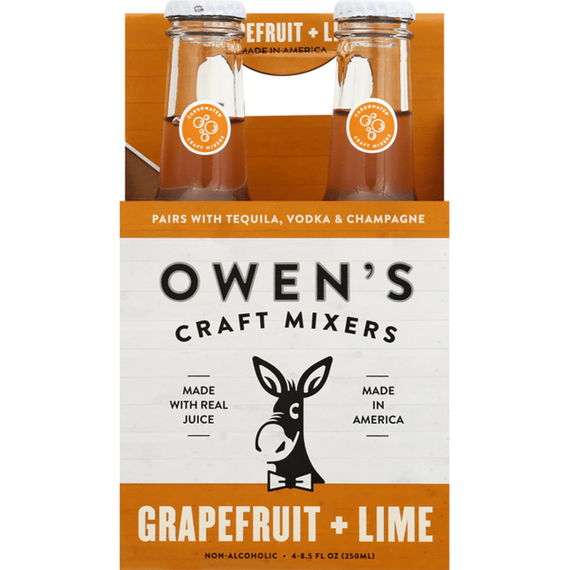 Owens Craft Mixers, Grapefruit + Lime (250 ml) Instacart