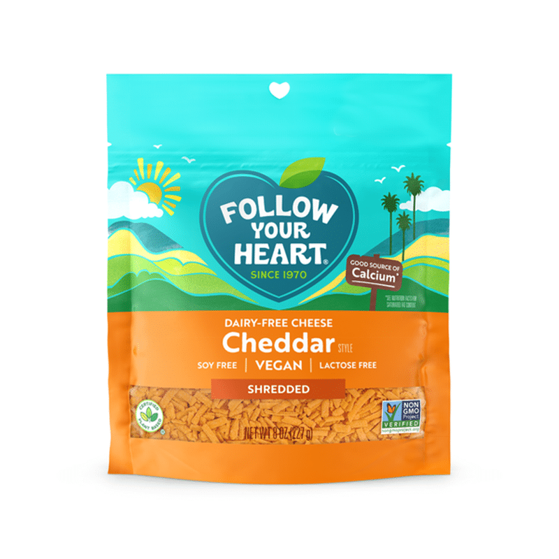 Follow Your Heart Dairy-Free Cheddar Shreds (8 Oz) - Instacart