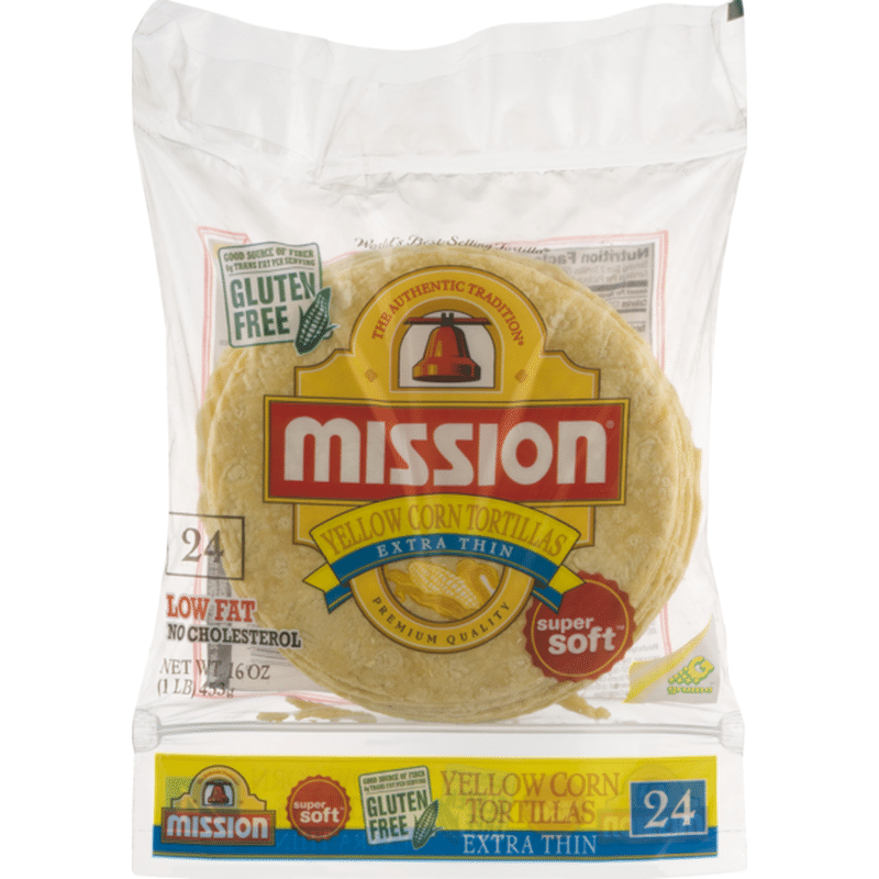 Mission Super Soft Extra Thin Yellow Corn Tortillas 24 Ct From Smart And Final Instacart 4190