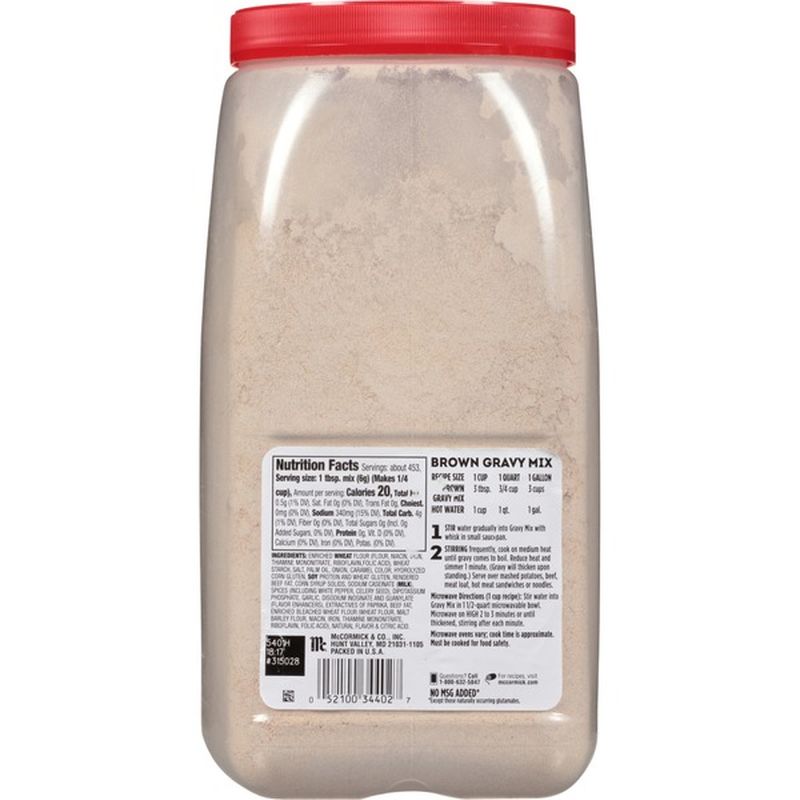 McCormick Brown Gravy Mix 6 Lb Instacart
