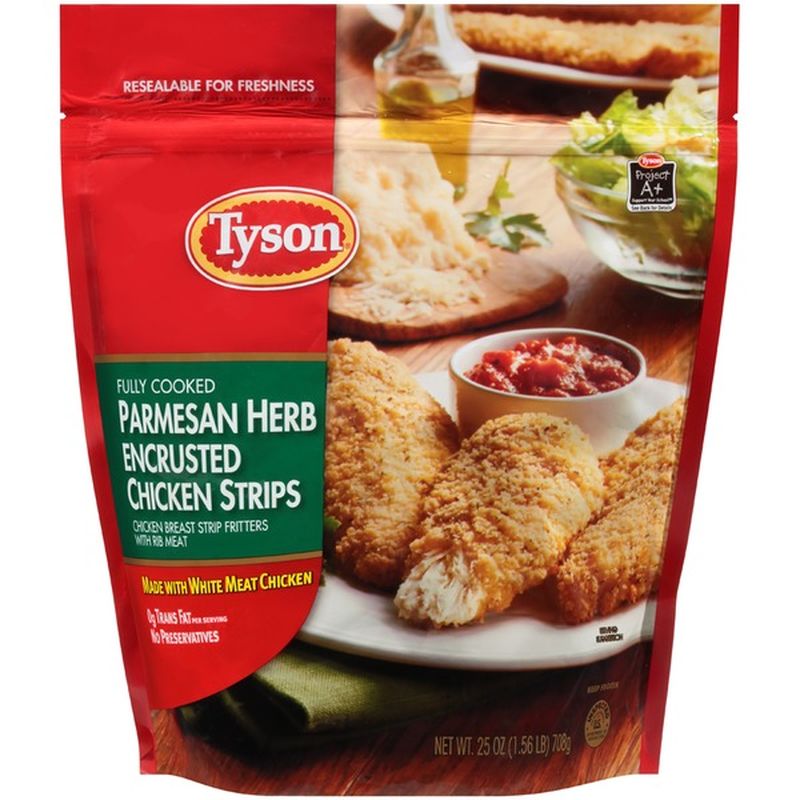 Tyson Tyson® Fully Cooked Parmesan Herb Crispy Chicken Strips, 25 oz
