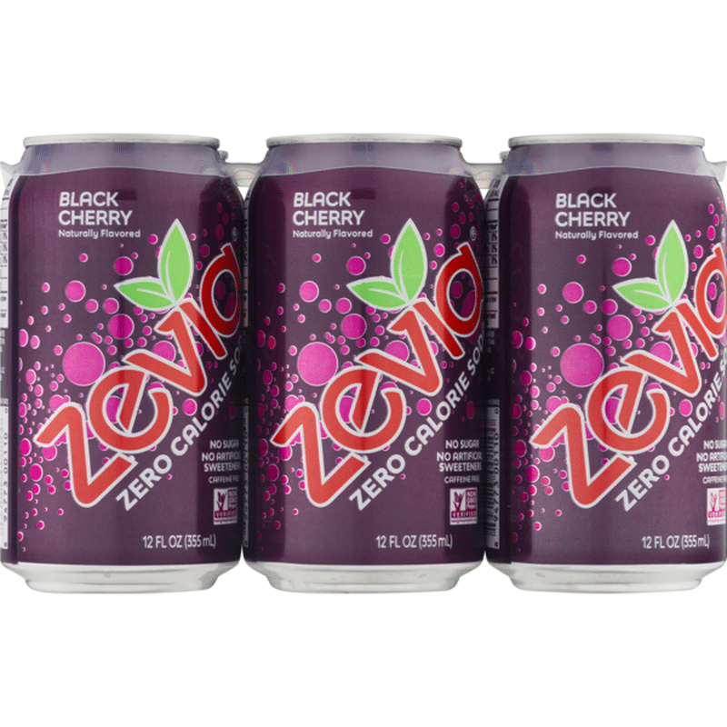 Zevia Zero Calorie Soda Black Cherry (12 fl oz) from Giant Food Instacart