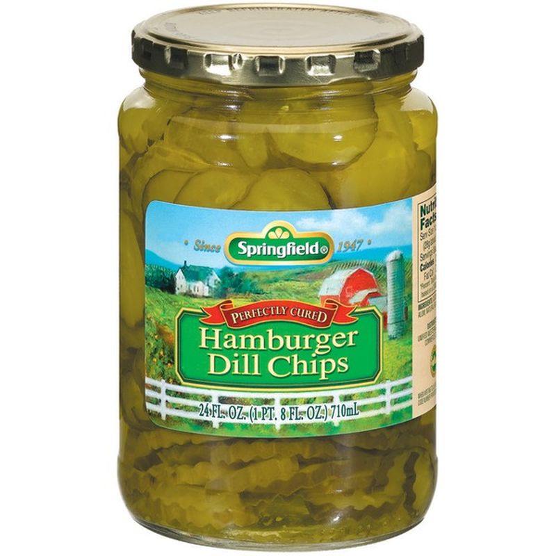Springfield Hamburger Dill Chips Pickles (24 oz) Instacart