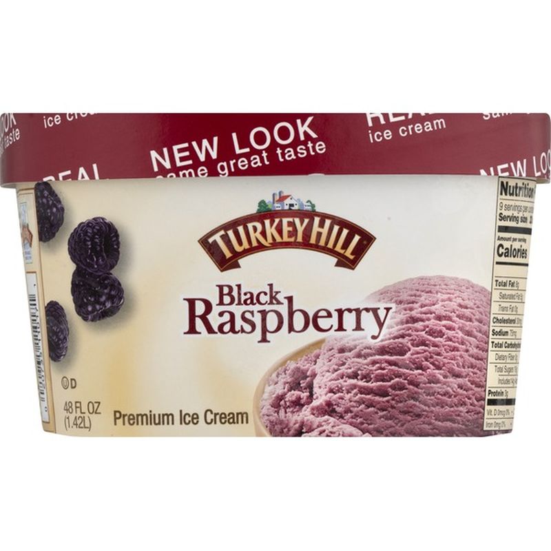 Turkey Hill Premium Ice Cream, Black Raspberry (48 oz) Instacart