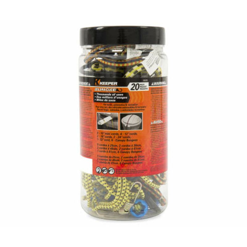 Keeper Multi-Pack Assorted Bungee Cord Set