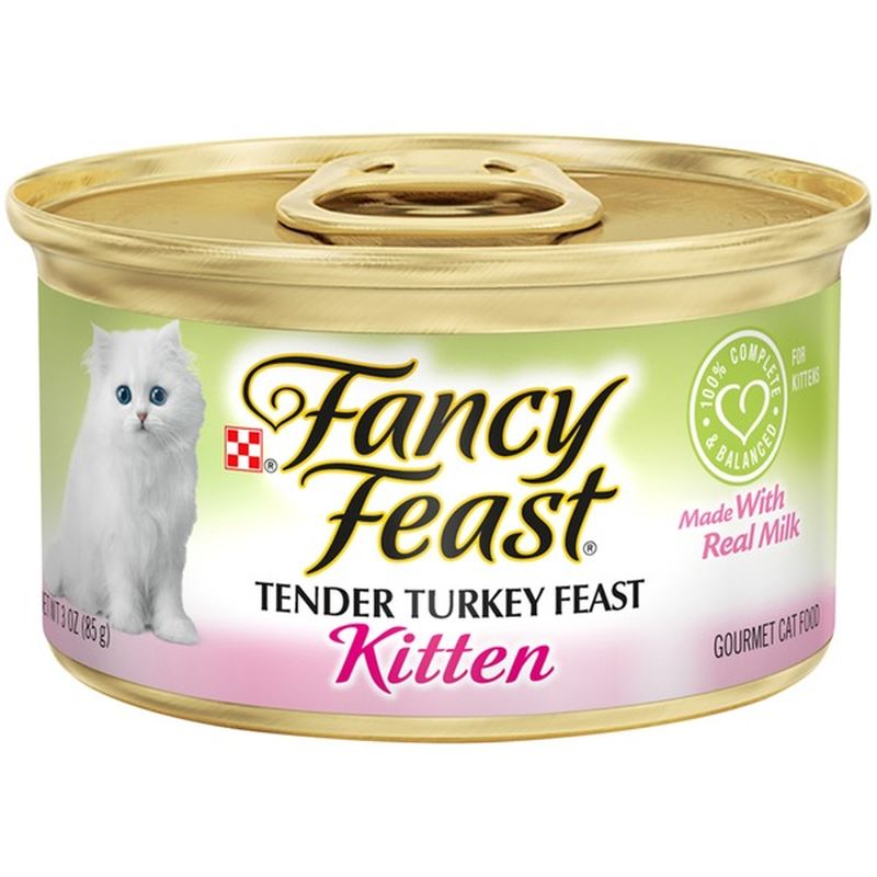 Purely Fancy Feast Kitten Tender Turkey Feast Canned Wet Cat Food (3 oz