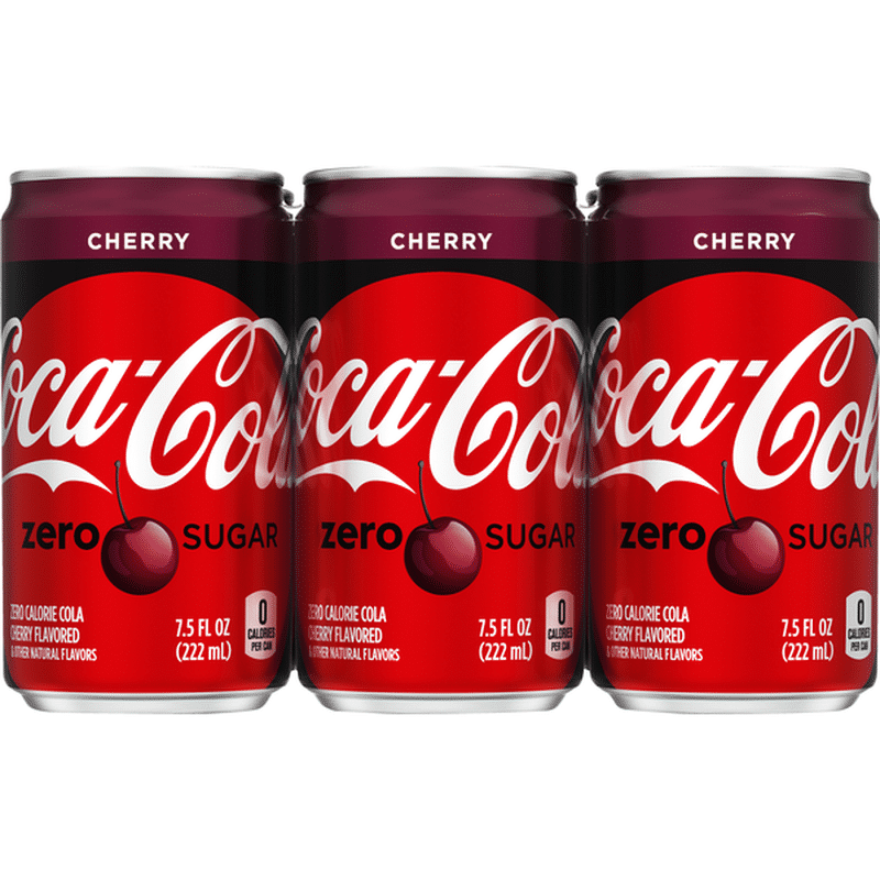 CocaCola Cherry Mini Cans, Cherry Flavored Diet Soda Soft