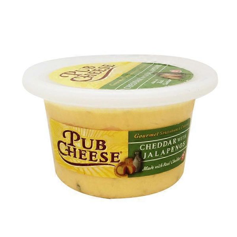 Pub Cheese Gourmet Spreadable Cheddar Cheese With Jalapenos (8 oz) Instacart