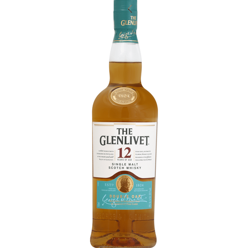 The Glenlivet 12 YR Single Malt Scotch Whiskey (750 ml) Instacart