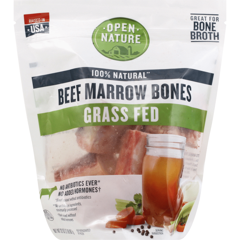 Open Nature Beef Marrow Bones, Grass Fed (32 oz) Instacart