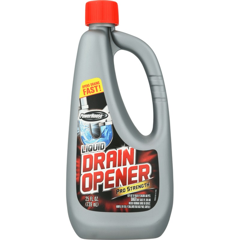 PowerHouse Drain Opener, Liquid, Pro Strength (25 oz) Instacart