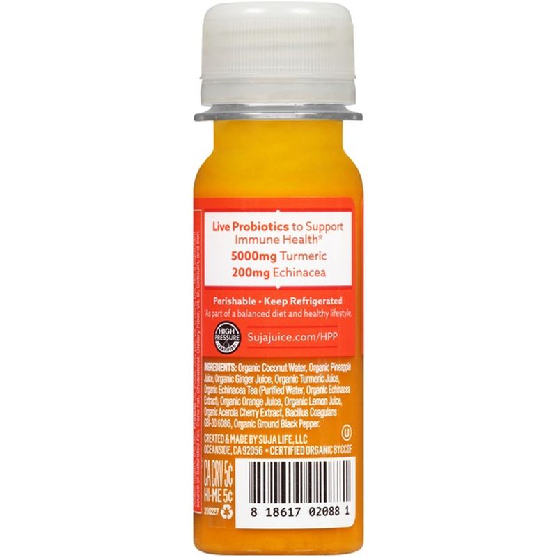 Suja Organic Immunity Defense Shot with Turmeric & Probiotics (2 fl oz