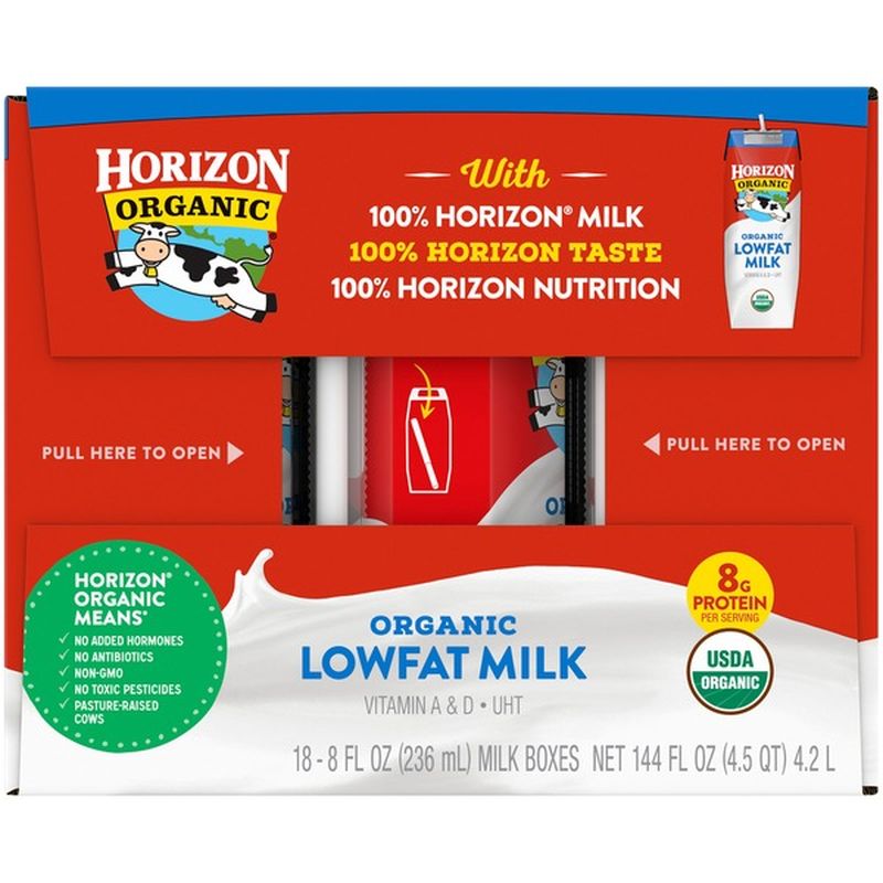 Horizon Organic 1 Lowfat ShelfStable Milk (144 fl oz) from Wegmans