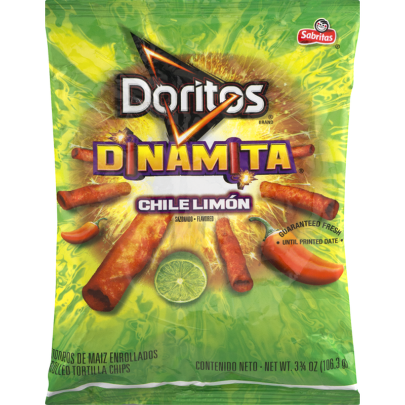 Doritos Rolled Tortilla Chips Dinamita Chile Limon (3.75 oz) - Instacart