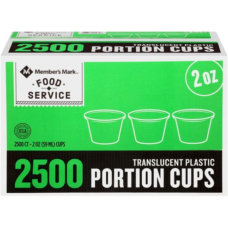 Member's Mark Food Service Translucent Plastic Portion Cups (2500 ct
