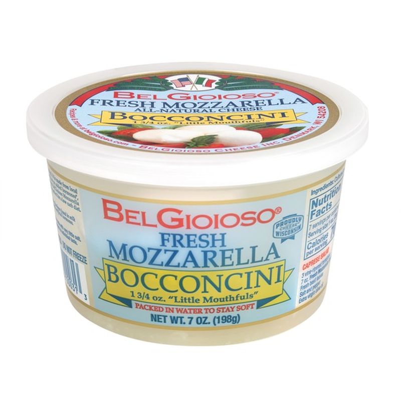 BelGioioso Fresh Mozzarella Cheese, Bocconcini, Cup (7 oz) Instacart