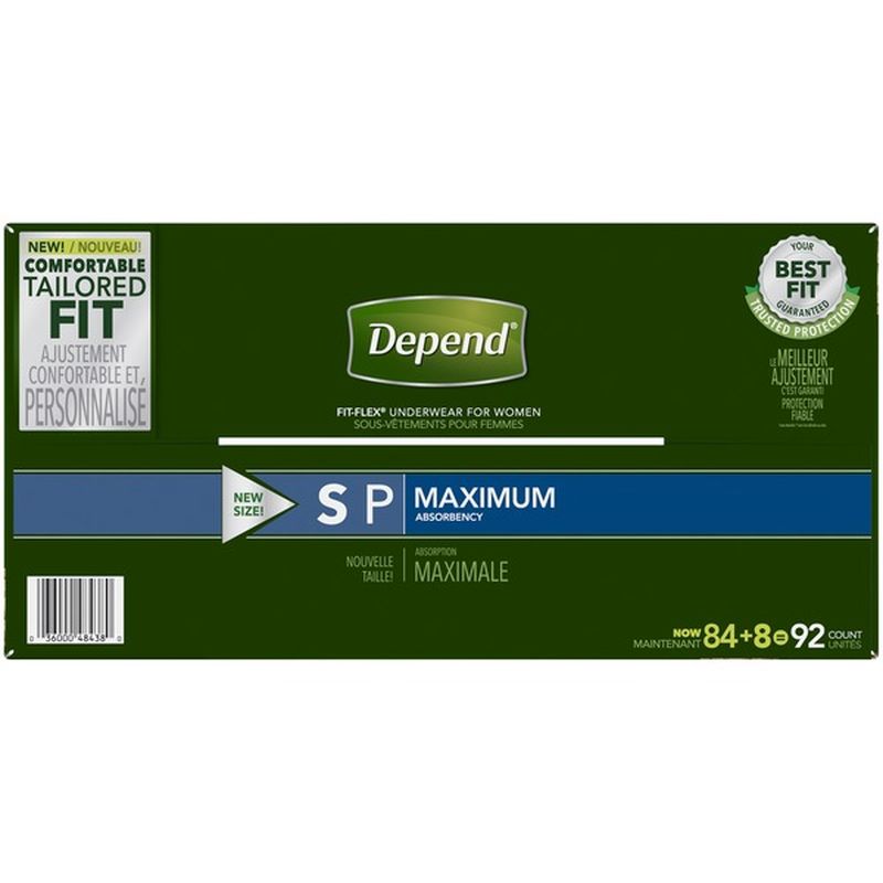Depend FITFLEX Incontinence Underwear for Women, Maximum Absorbency