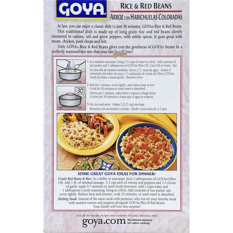 Goya Rice & Red Beans, Seasoned Rice Mix (8 oz) from Food Lion Instacart