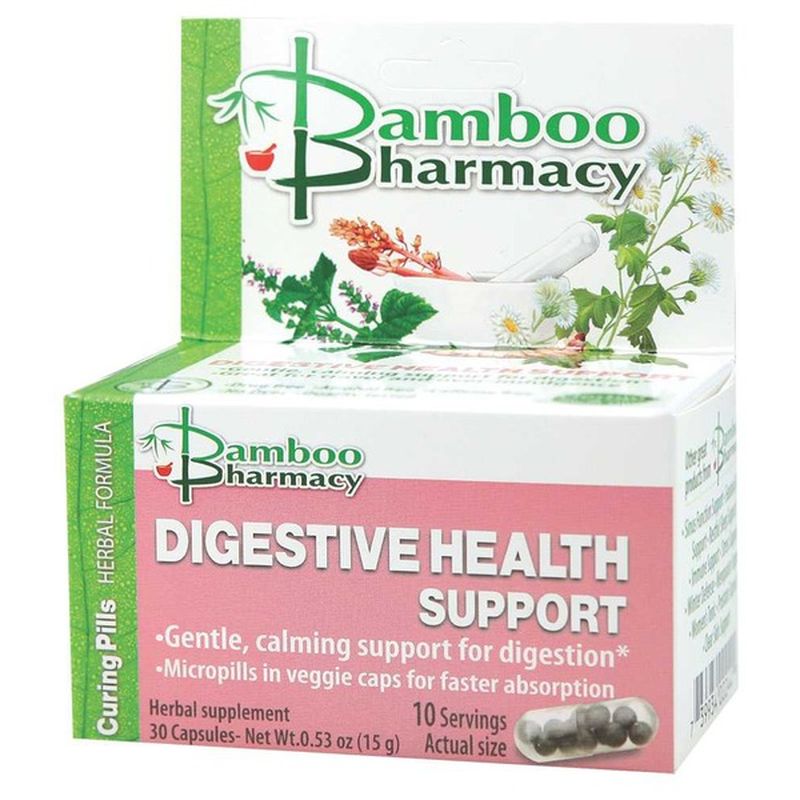 Bamboo Pharmacy Digestive Health Support Herbal Supplement Capsules
