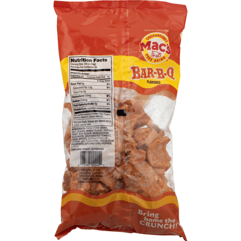 Mac's Pork Skins BarBQ Flavored (5 oz) from Kroger Instacart
