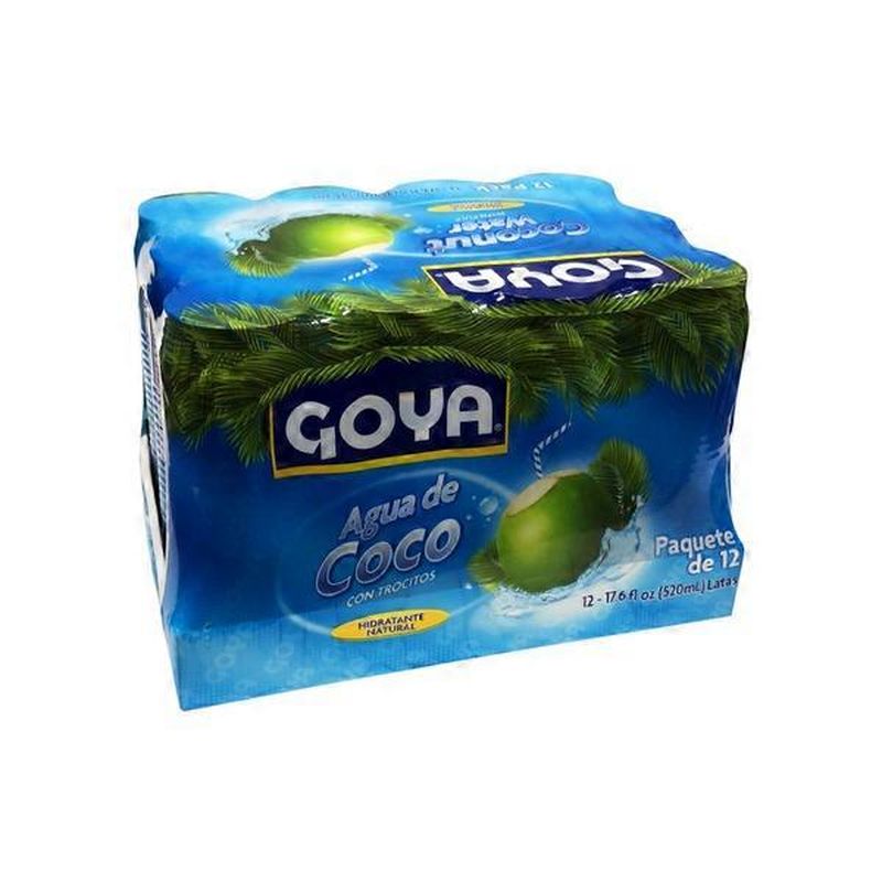 Goya Coconut Water with Real Coconut Pieces (17.6 fl oz) from BJ's