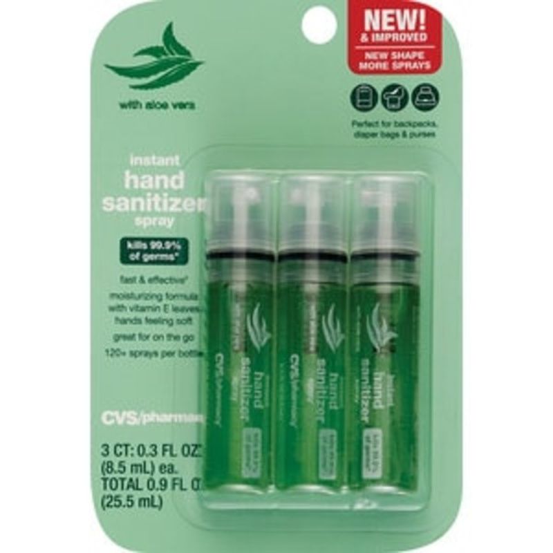 Cvs Pharmacy Instant Hand Sanitizer Spray, with Aloe Vera (3 each
