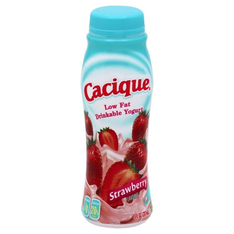 Cacique Drinkable Yogurt, Low Fat, Strawberry Flavored (7 oz) Instacart