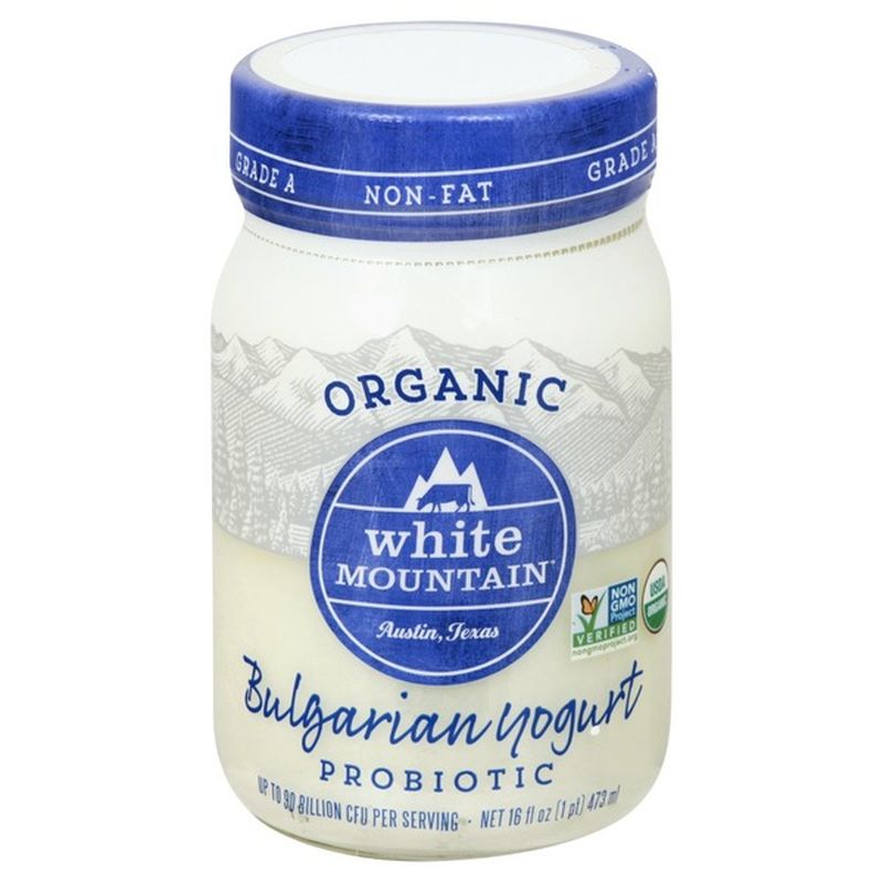White Mountain Bulgarian Yogurt, NonFat, Organic, Probiotic (16 oz