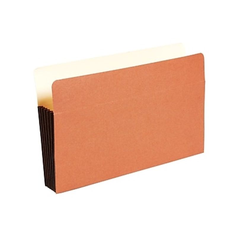 Staples legal size brown straight tab expanding file pocket with tyvek 