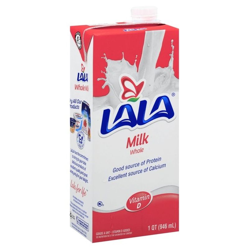 Lala La La Milk, Whole, Carton (1 qt) - Instacart