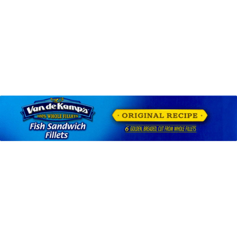 Van de Kamp's Fish Sandwich Fillets Original Recipe 6 CT (18 oz