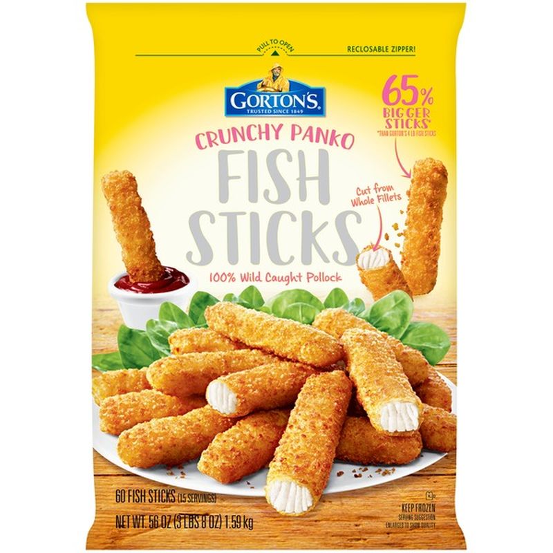 Gorton's Crunchy Panko Fish Sticks (56 oz) Instacart
