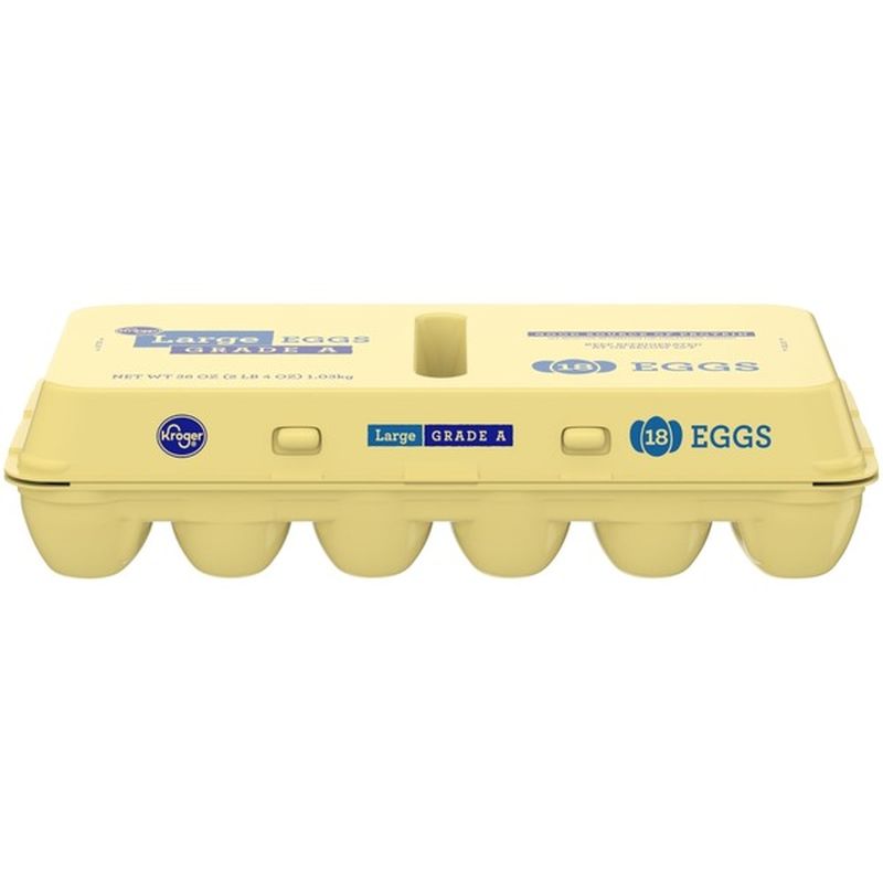 Kroger Grade A Large Eggs (18 ct) from Kroger Instacart