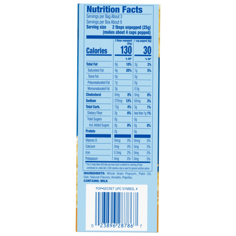 Pop Secret Popcorn Premium Double Butter 9 6 Oz Instacart
