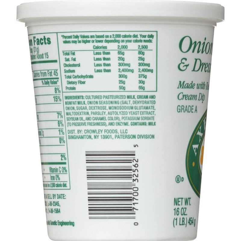 Axelrod Onion Dip & Dressing 16oz. (16 oz) Instacart