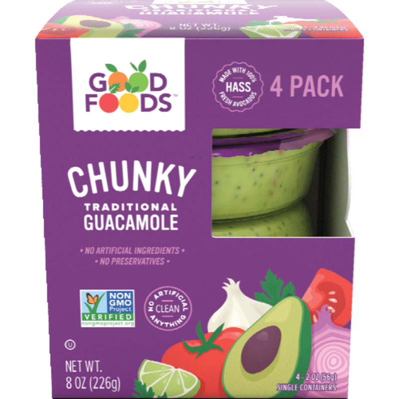Good Foods Traditional Chunky Guacamole (2 oz) Instacart