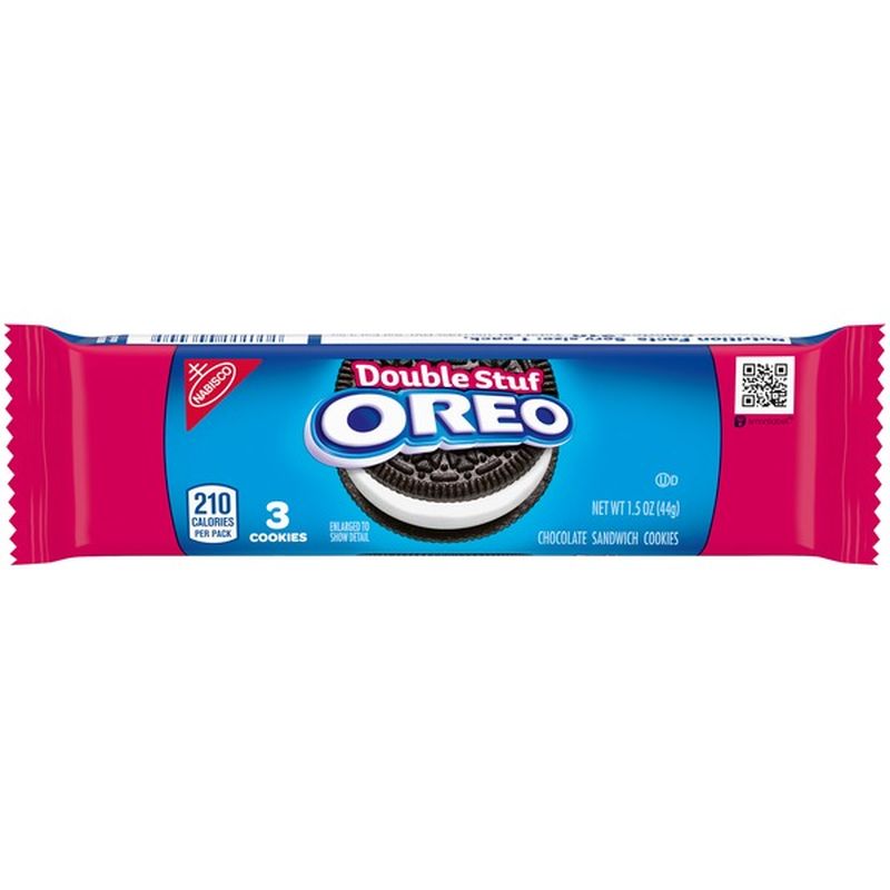 Oreo Double Stuf Chocolate Sandwich Cookies Snack Packs 2 Oz Instacart